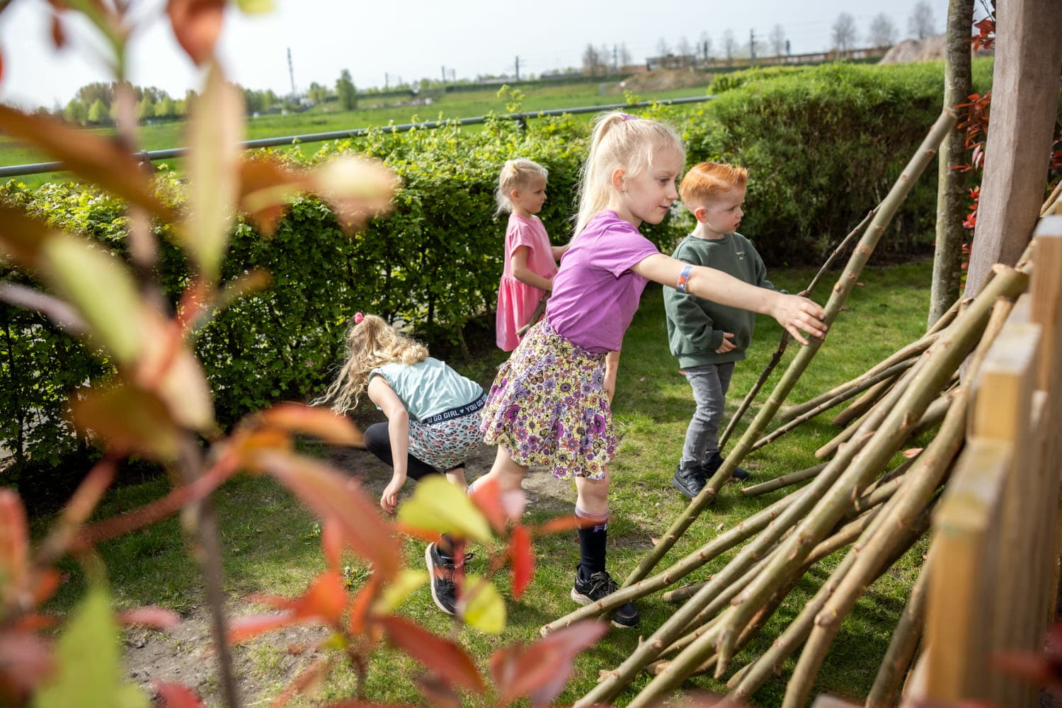 BSO - algemeen - kinderen - hut bouwen