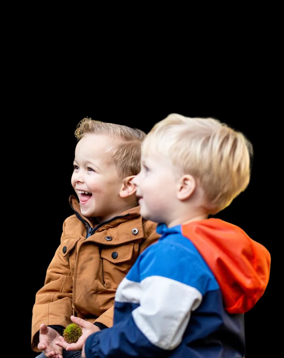 Algemeen - kinderen lachen - uitsnede