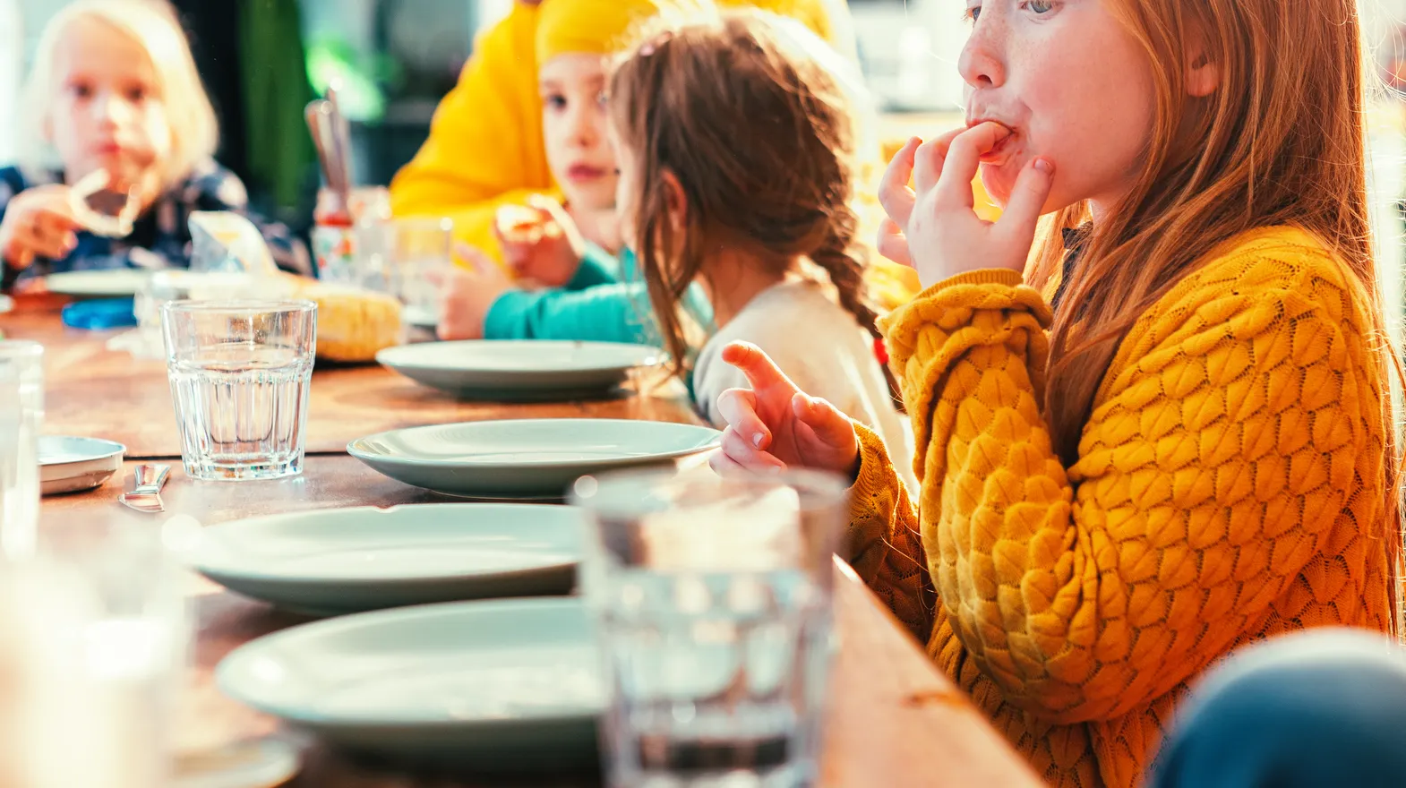 BSO - standaard - aan tafel - kinderen - eten